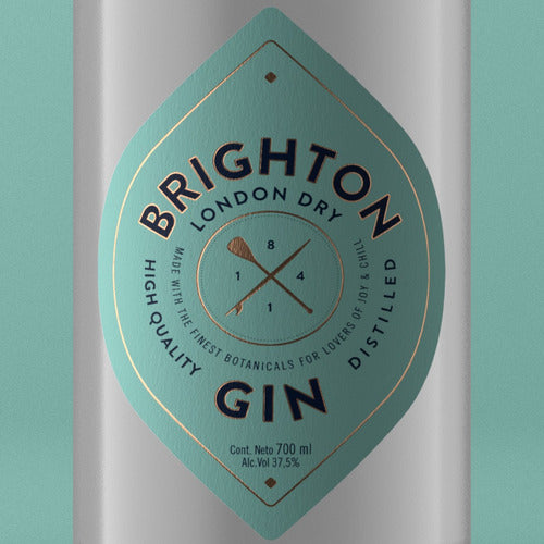 Gin Brighton London Dry 700ml Caja X6 Unidades 1