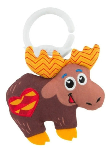 Lamaze Mini Plush Animal Hanging Toy with Textures - Playking 0