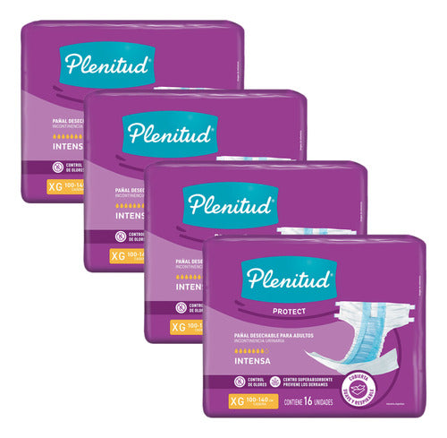 Plenitud Adult Diapers Protect X 16 Pack X 4 2