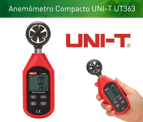 Anemometro Termometro  Digital Compacto Uni-t Ut363 Electro 2