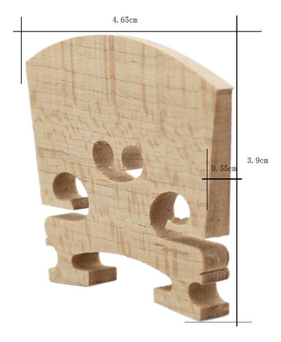 Partes De Violino 4,65 X 3,9 X 0,55 Cm 6