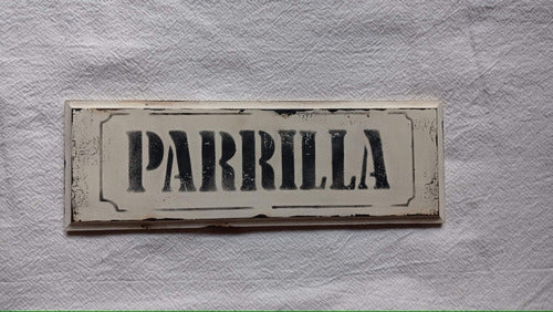 Granja Las Violetas Handmade Grill Sign 0