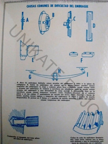 Antiguo Catálago Disco Embrague Pagliano Autos Taller - 1965 3