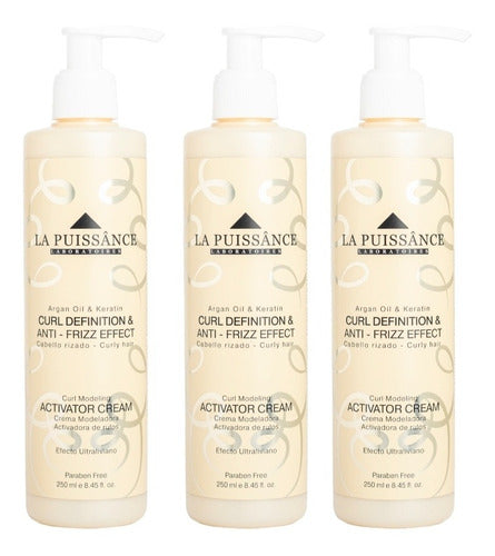 La Puissance Curl Activating Hair Cream Kit x3 Units 0