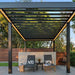 Pérgola Alero Techo Hierro Madera Sombra Exterior Herreríaar 3