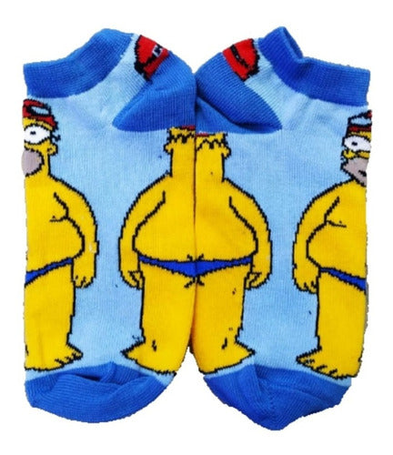 Simpsons Homer Characters Series Ankle Socks 4