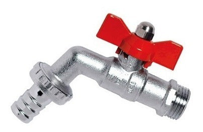 TG PLAS 3/4 Inch Metal Spherical Tap for Hose 1