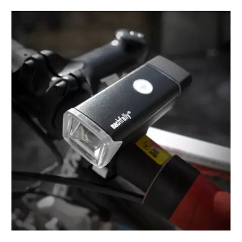 MACHFALLY Rechargeable USB Front Bicycle Light - High Autonomy Aluminum 2