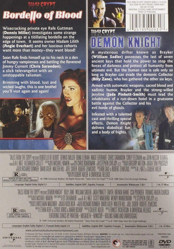 DVD Tales From The Crypt Bordello Of Blood + Demon Knight 1