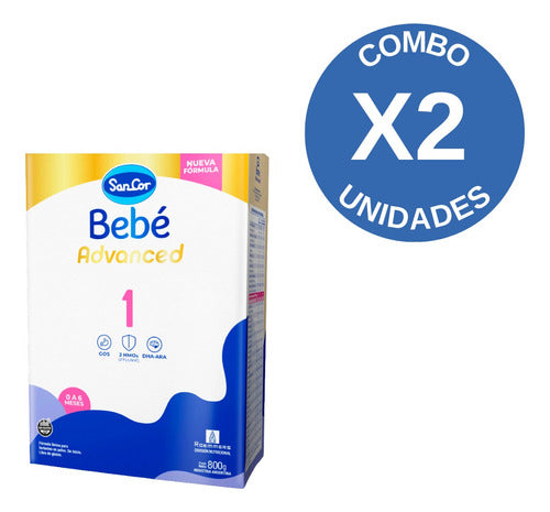 Sancor Bebe Advanced Combo X2 800g 1