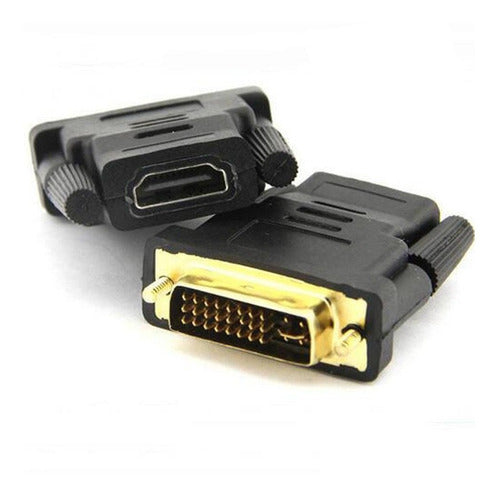 DVI-I Male to HDMI 24+5 Adapter + 1.5m Reinforced HDMI Cable 2