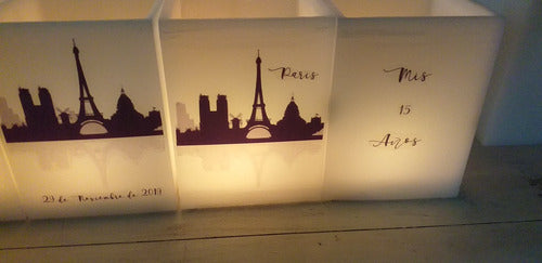 Set of 10 Personalized Square 8x8 cm Photo Souvenirs with Aromatherapy Candles 1