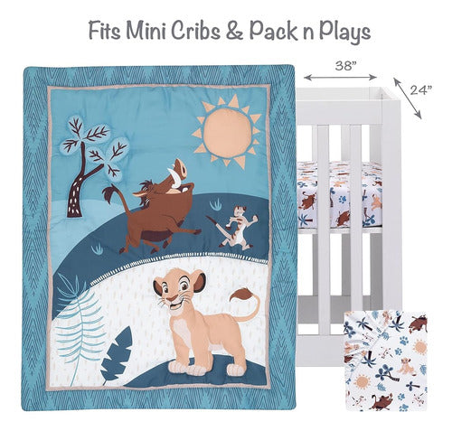 ~? Lambs & Ivy (lamcr) Lion King Adventure 3-piece Mini Crib 1