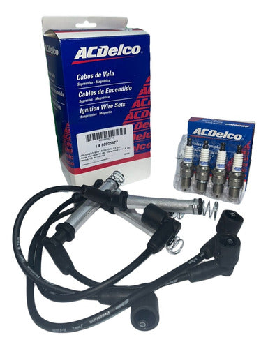 Kit Spark Plug Wires and Spark Plugs Chevrolet Corsa Classic ACDelco 1.4/1.6 0
