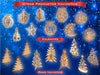 Adorno Navidad Simple Fibrofacil Figuras Pack De 25 Unid. 7