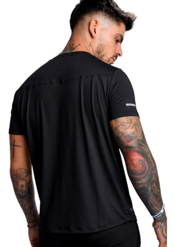 Crossray Sport Men's Loose Fit Elasticized Running Urban Gym T-Shirt 2