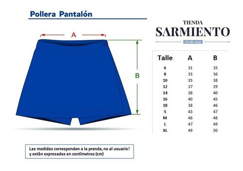 Pollera Pantalón Short Con Tapa Colegial / Niña Y Adulto 5