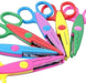Set of 6 Scissors with Decorative Cuts for Crafts and Fine Motor Skills 0