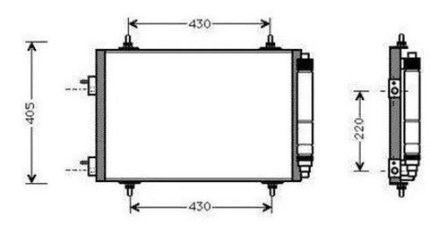 Frontech Condensador Peugeot 307/C4 From 2005 With Filter and Thread 1