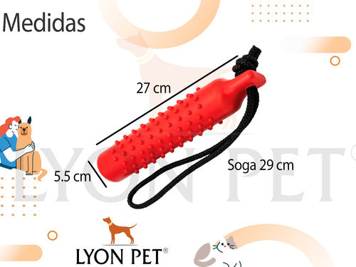 CanCat Water Action Floating Stick Teething Toy with Rope for Dogs 1