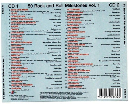 Interpretes Varios CD: 50 Rock And Roll Milestones Vol. 1 1