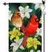 Gormcore Cardinal Floral Lily Garden Flag Red Birds Spring 0