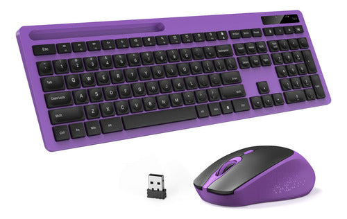 Combo De Teclado Y Mouse Inalambricos: Teclado Con Soporte 0