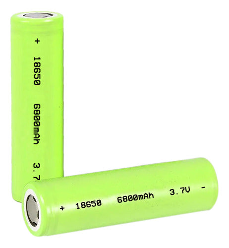 Bateria Pila 18650 Recargable  X2 6800 Mah 3.7 Vol Linternas 0