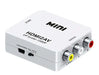 Adaptador Convertidor Hdmi A Rca Av Audio Video Conversor Tv 0