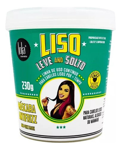 Lola Cosmetics Shampoo + Mask + Anti-Frizz Spray Liso Leve & Solto 1