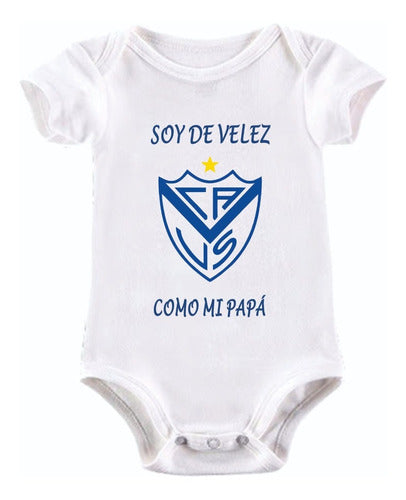 GRAFICAEXXE Personalized Baby Bodysuit Vélez All Teams 0