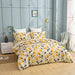 Dada Bedding Yellow Fleur Floral Juego De Funda Nórdica - Go 1