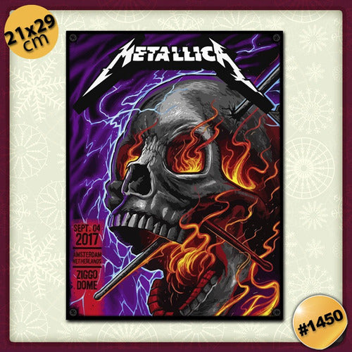 #1450 - Metallica Music Rock Poster - Decorative Frame 1