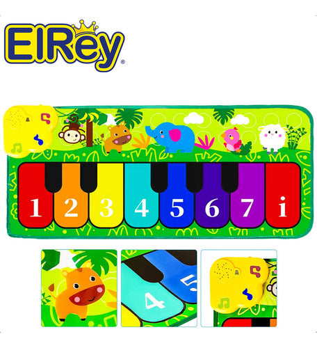 By El Rey Musical Baby Piano Carpet with Lights 2