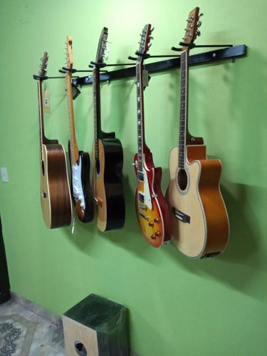 Volks Wall Mount for 5 Electric Guitars, Acoustic Guitars, and Bass 7