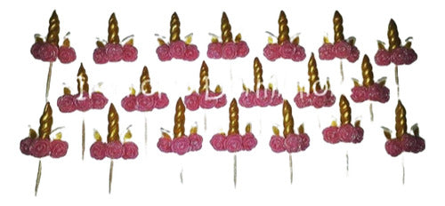 Il Gnomo Dormigliore 10 Pincho Cuerno De Unicornio Flores Ideal Cupcake 0