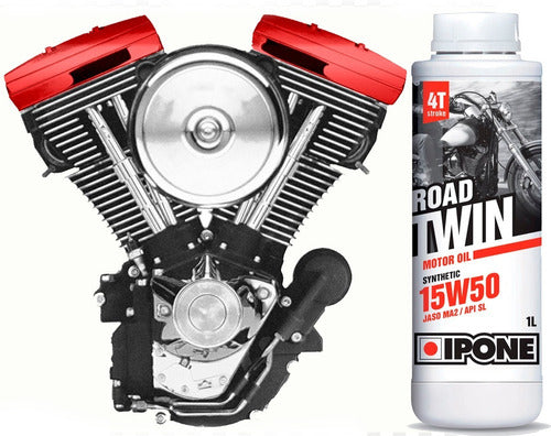 Ipone 15w50 Road Twin Semi-Synthetic 4T Motorcycle Oil 1