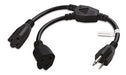 Cable Matters 2-Pack 2 Outlet Power Splitter Cord 2