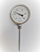 G.V. 150mm Diameter Stainless Steel Thermometer, Probe Length 300mm, 0º to 600º 0