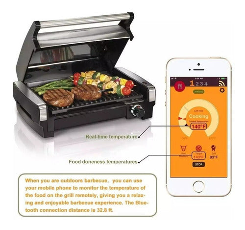 Grill ProbeE Bluetooth Food Thermometer Stainless Steel 2