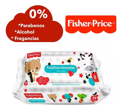 Toallitas Húmedas Paquete 48 Unidades X3 Fisher Price Bebé 1