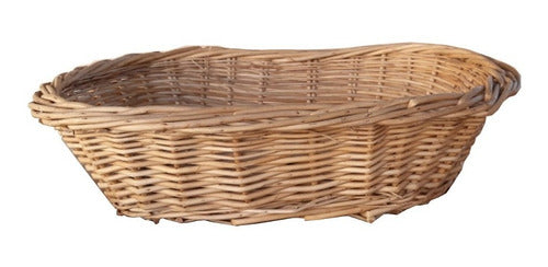 Artesanales Del Tigre Wicker Bread Basket 40cm X 30cm X 12cm 0