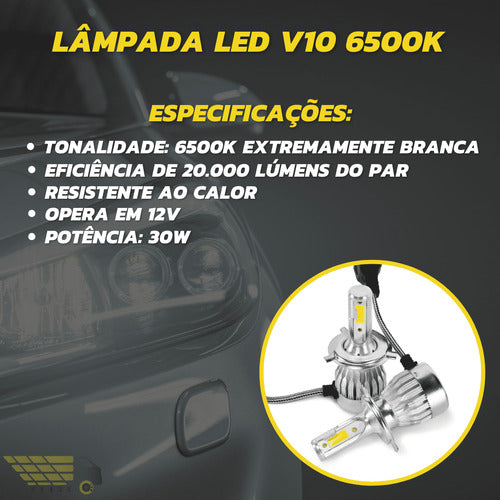 Kit Completo De Led 6500k Volkswagen Saveiro G2 Bolinha 1