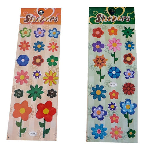 30 Planchas De Stickers  Flores 0