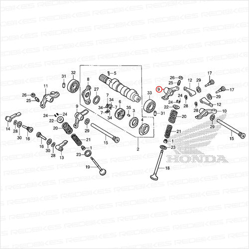 Honda Balancin Escape Honda Falcon Nx 400 Lado A Original Japon Pt 1