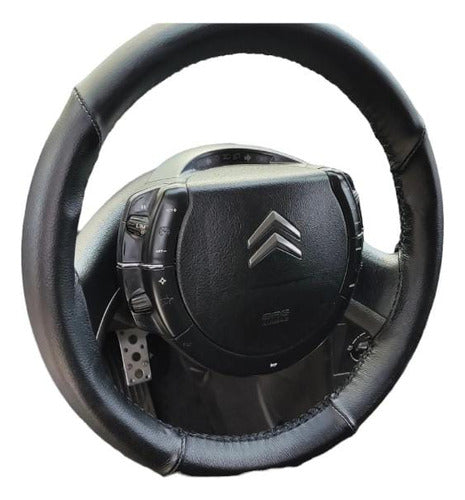 Leather Cowhide Steering Wheel Cover by Luca Tiziano Cueros 1