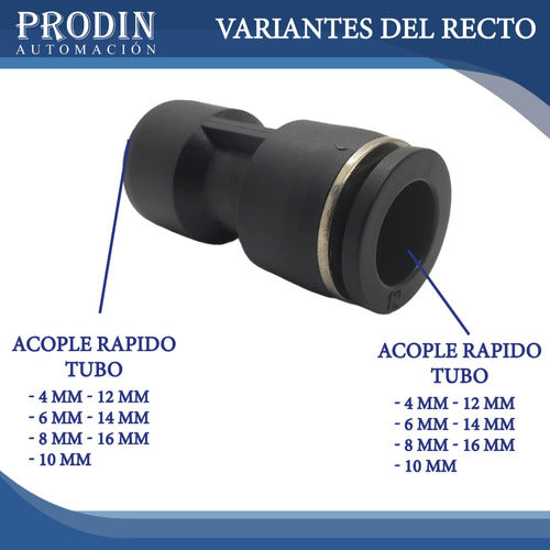 Euromatic Quick Coupling Pack Straight Tube 8mm x 3 1