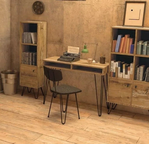 Mentha Industrial Desk with Iron Legs 2