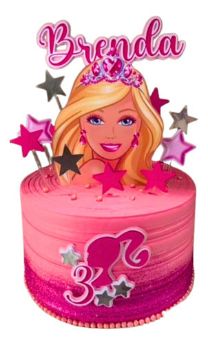 Adorno Barbie Pelicula Cake Topper Personalizado Cumpleaños 0