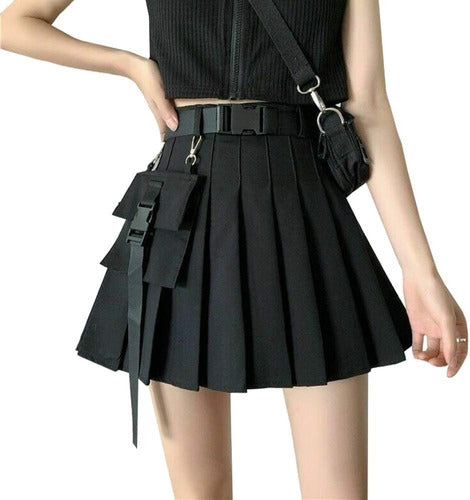 Brand Name: Pleated Cargo Skirt Grunge/Punk/Goth/Rave 3